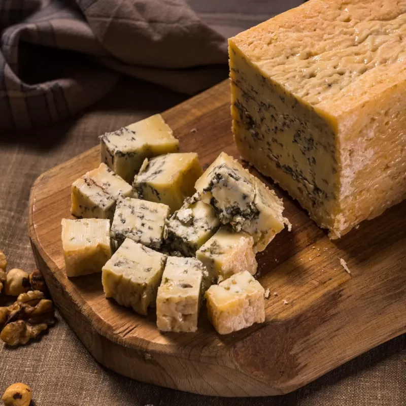 QUESO AZUL DE VACA Y CABRA EN BARRA (1 KG. APROX.) Tierra Astur - Imagen 5